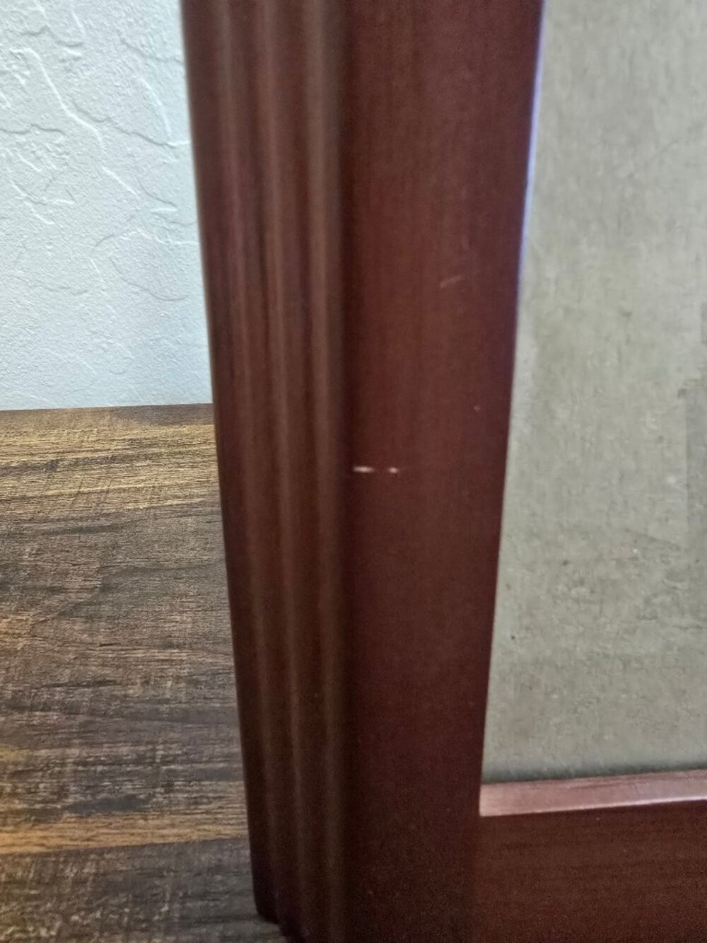 Rare Woods Cherry Wood 5x7 Picture Frame With Ribbed Edges - Picture 2 of 12